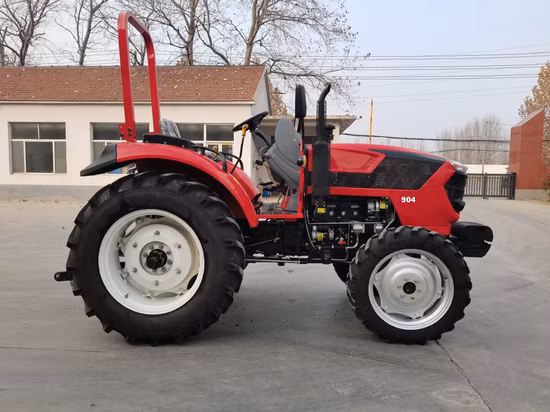 90HP 4*4 Agricultural /Farm/Garden/ Farm Tractor/Rice Harvester/Plow for Cheap Price