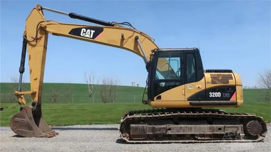 Escavadeira Cat 320d usada escavadeira Caterpillar Cat 320d com baixo combustível