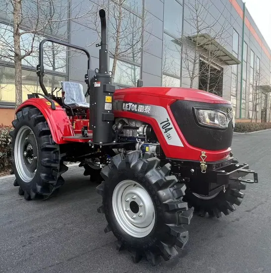 Trator de jardim 4WD 70HP CE Trator de pomar Pequeno trator agrícola de quatro rodas Mini trator para máquinas agrícolas