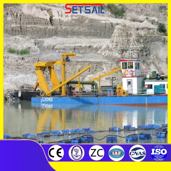 Draga de motor diesel hidráulico/navio com motor elétrico /lança de âncora/máquinas de bomba de areia de rio/ equipamento de escavação de sucção de cortador usado em draga de rio /lama de lago