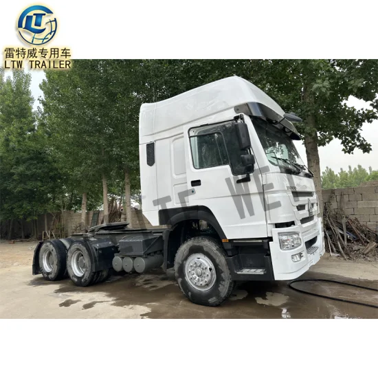 Segunda mão 6X4 Sinotruk HOWO 375HP 420HP Rhd usado caminhão Tactor para venda na Tanzânia