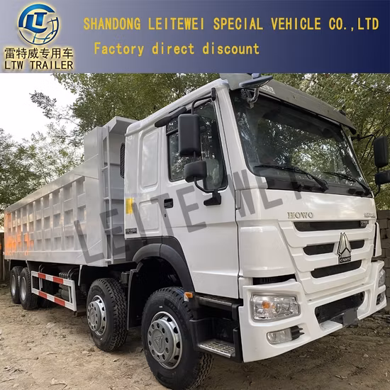 Sinotruk HOWO 371HP 6X4 Euro 2 Euro3 375HP 8X4 12wheel Rhd LHD 40ton 60ton caminhão basculante usado